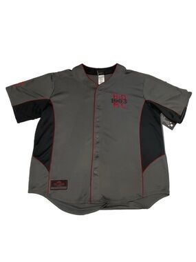 Harley Davidson gray/black jersey button up shirt